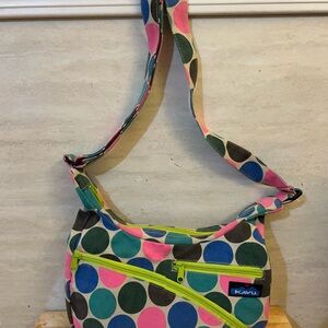 KAVU Sydney Satchel Colorful Polka Dot Crossbody Bag